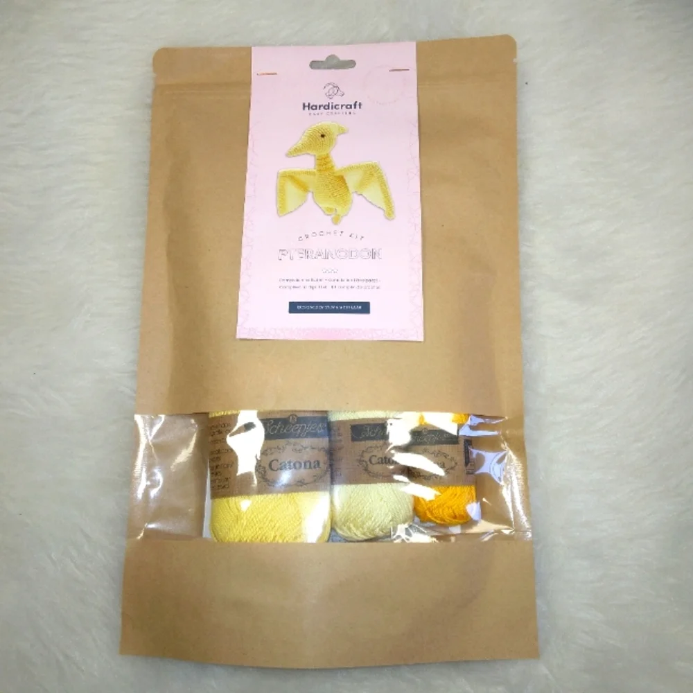 CROCHET KIT Hardicraft PTERANODON Amigurumi Kit, New And Unopened